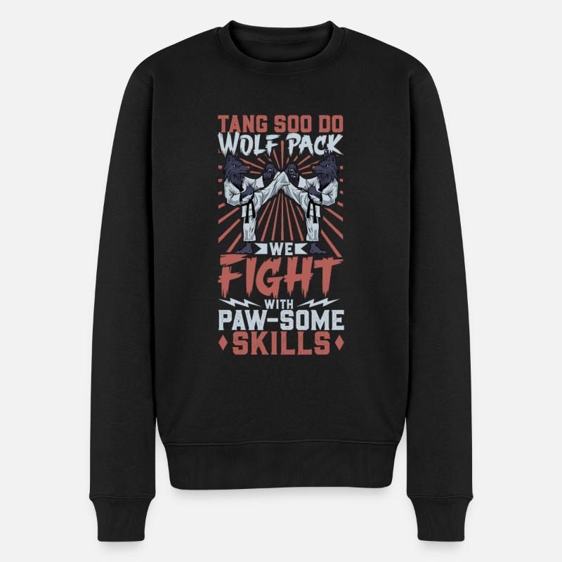 Wolf - Tang so Do - Men's Premium Organic Jumper - black