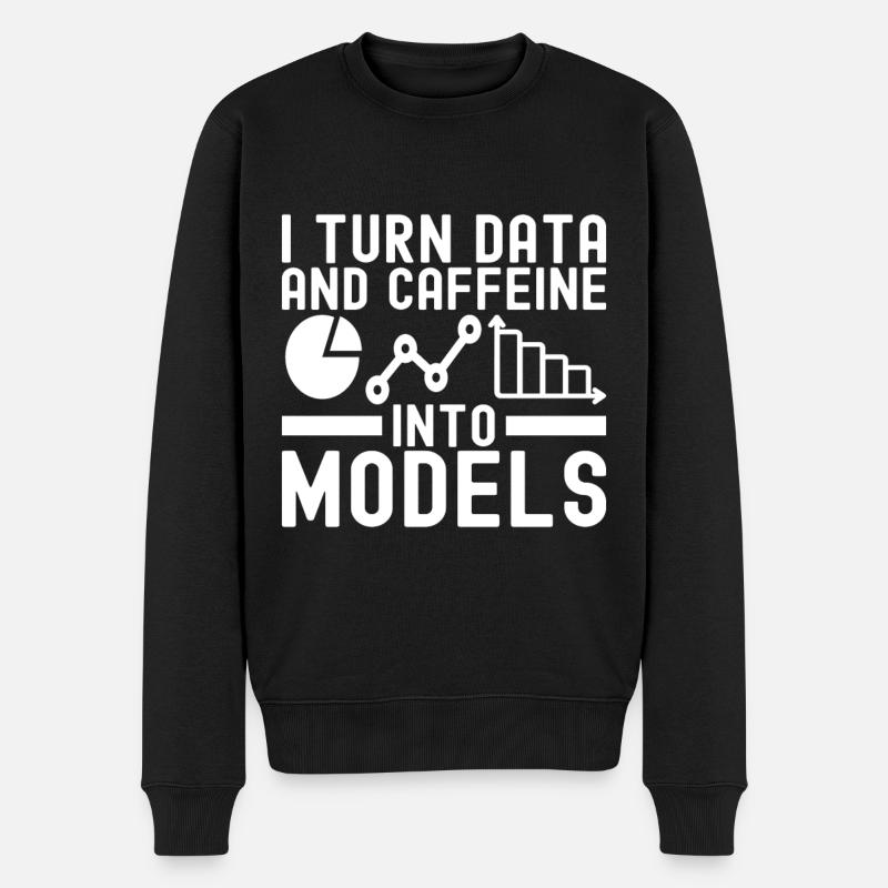 Data Science Data Analyst - Men's Premium Organic Jumper - black