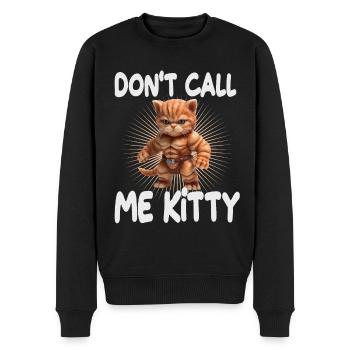 Don't Call Me Kitty - Männer Premium Bio Pullover - Schwarz - Vorne - Nico (187cm)