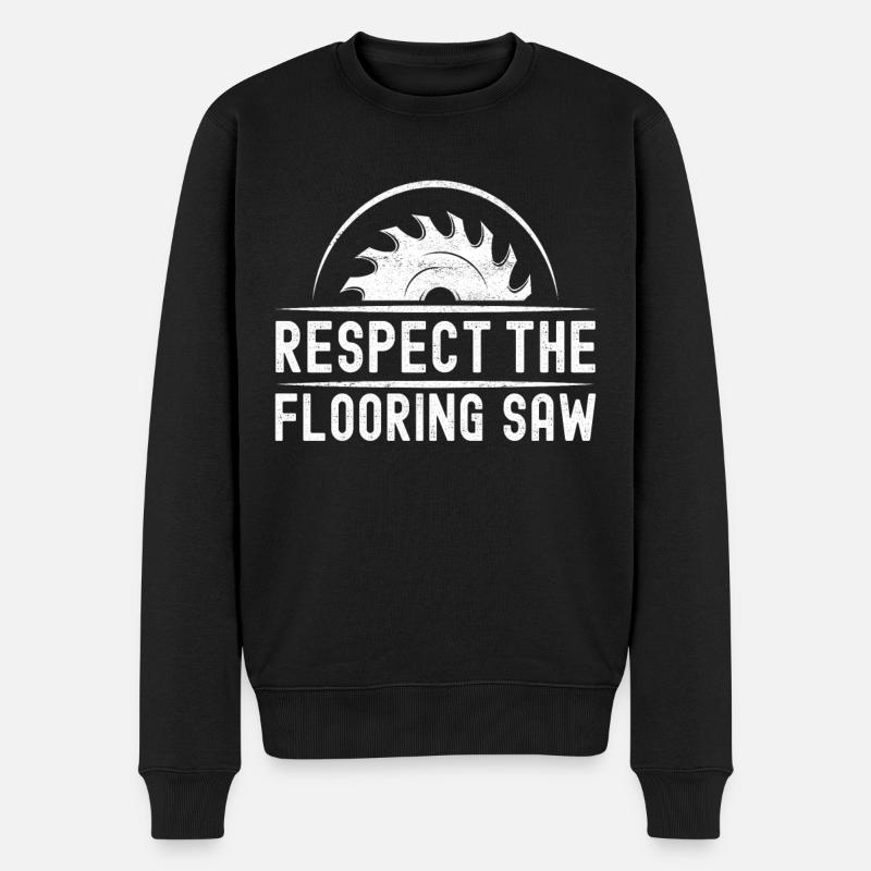 Tiler Floor Layer - Men's Premium Organic Jumper - black