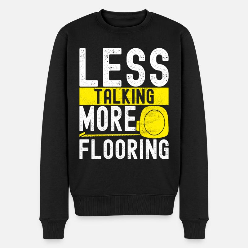 Tiler Floor Layer - Men's Premium Organic Jumper - black
