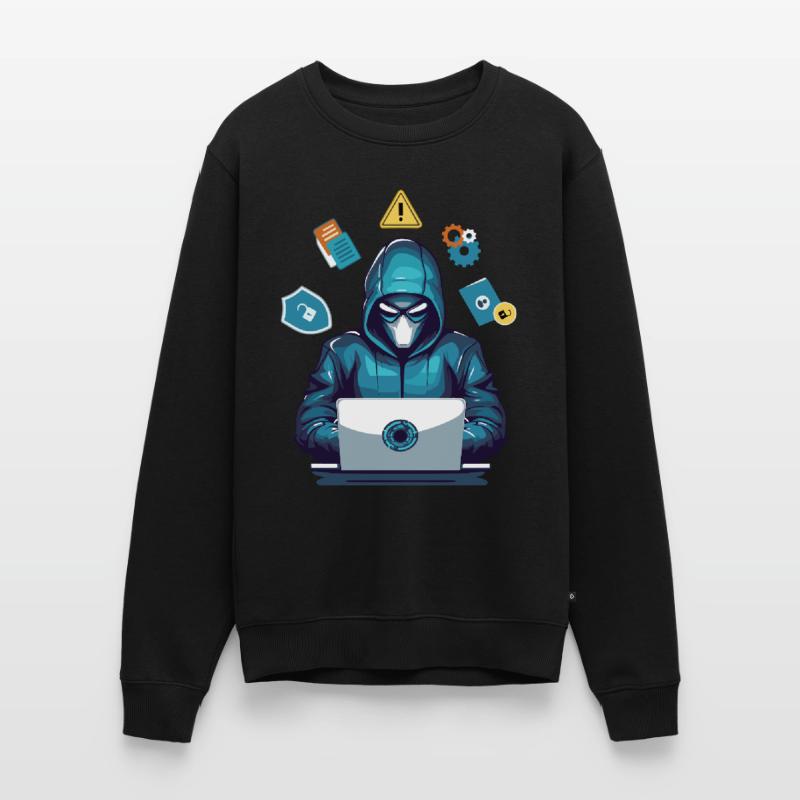 Funny Hacker Style Hacking Lover Computer Men's Premium Organic Jumper