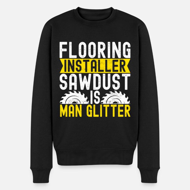 liesenleger Bodenleger - Männer Premium Bio Pullover - Schwarz