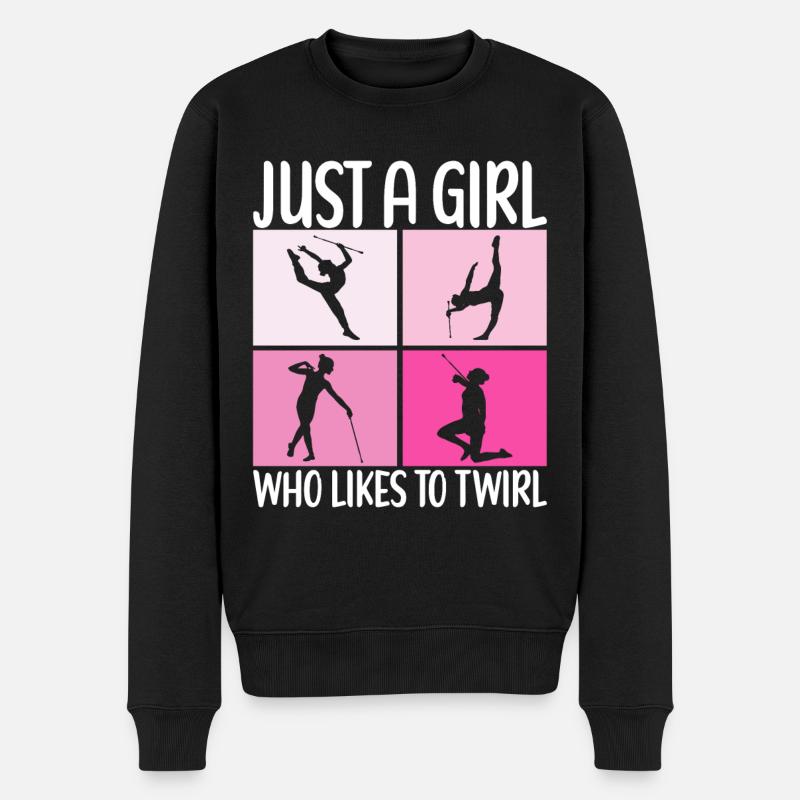 Majorette Gymnastique Majorettes Bâton Twirling - Pull Premium bio Homme - noir