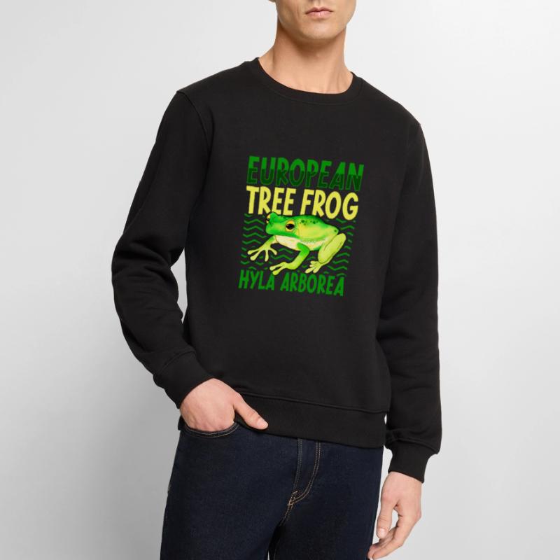 Tree frog Men's Premium Organic Jumper