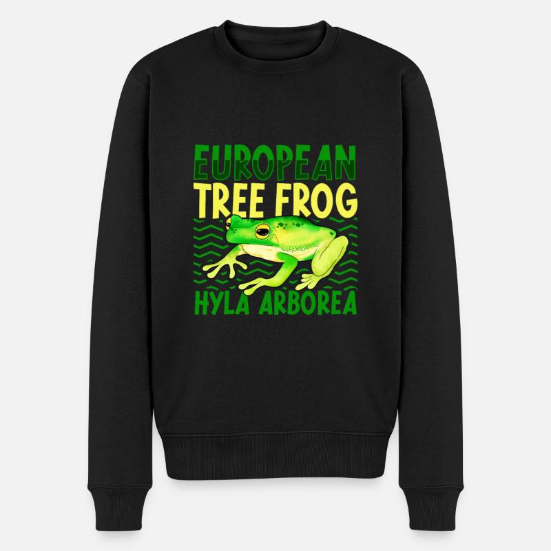 Tree frog - Men's Premium Organic Jumper - black