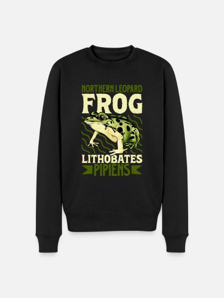 Leopard Frog - Men's Premium Organic Jumper - black