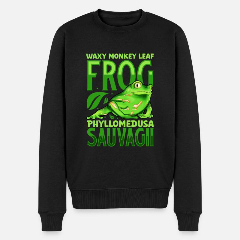 Grenouille Maki Verte - Pull Premium bio Homme - noir