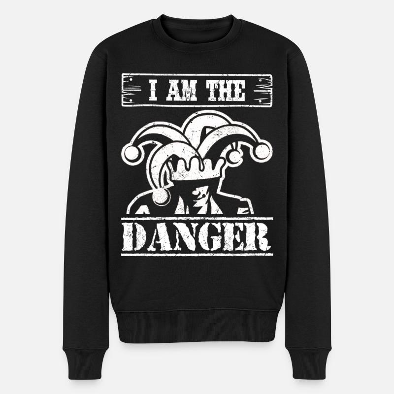 Cowboy - Männer Premium Bio Pullover - Schwarz