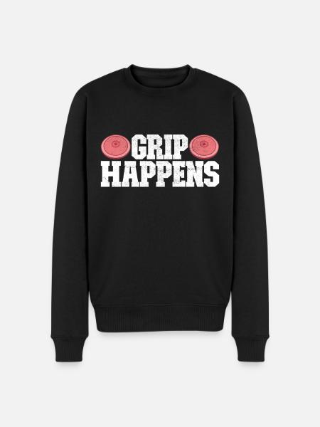 Discus thrower discus throw - Men's Premium Organic Jumper - black