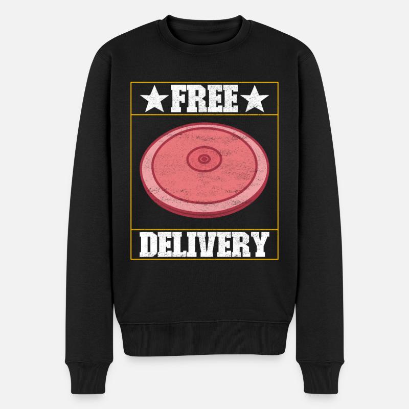 Discus thrower discus throw - Men's Premium Organic Jumper - black