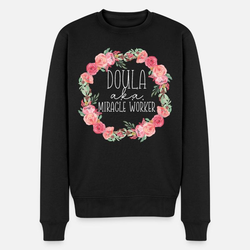 Doula accoucheuse Doula A.K.A. - Pull Premium bio Homme - noir