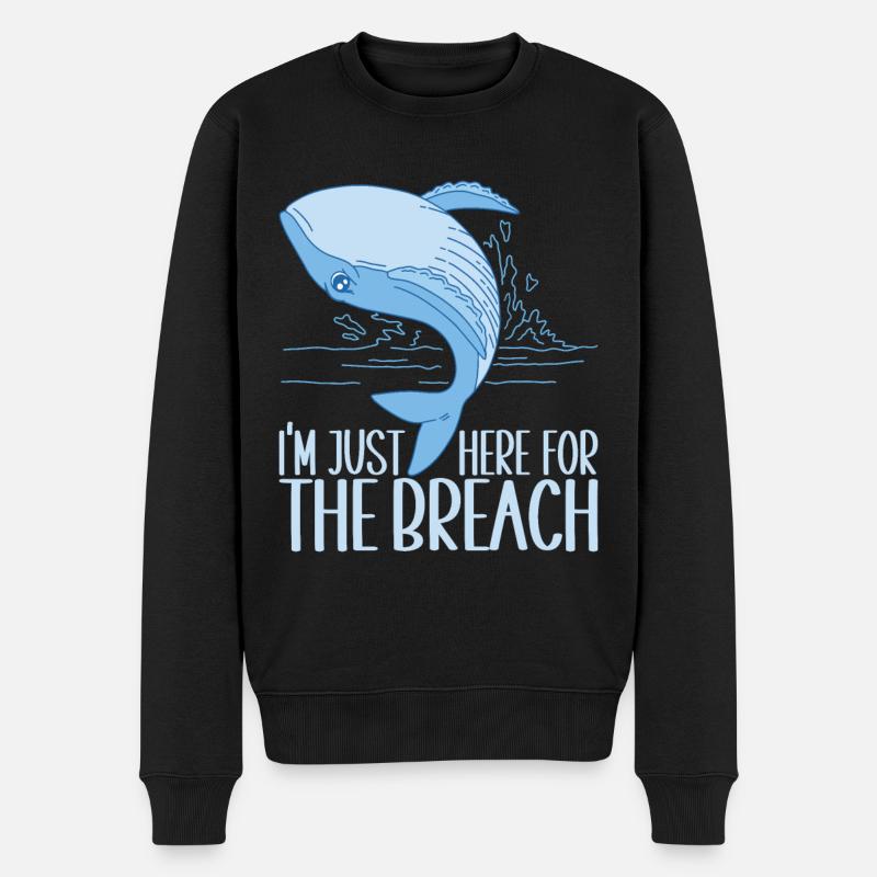 Baleines Baleine - Pull Premium bio Homme - noir