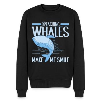 Baleines Baleine - Pull Premium bio Homme - noir - Devant - Nico (187cm)
