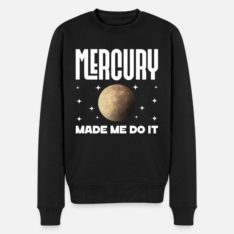 Retrograde planets Mercury retrograde - Men's Premium Organic Jumper - black
