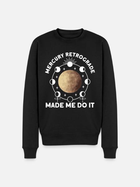 Planètes rétrogrades Mercure rétrograde - Pull Premium bio Homme - noir