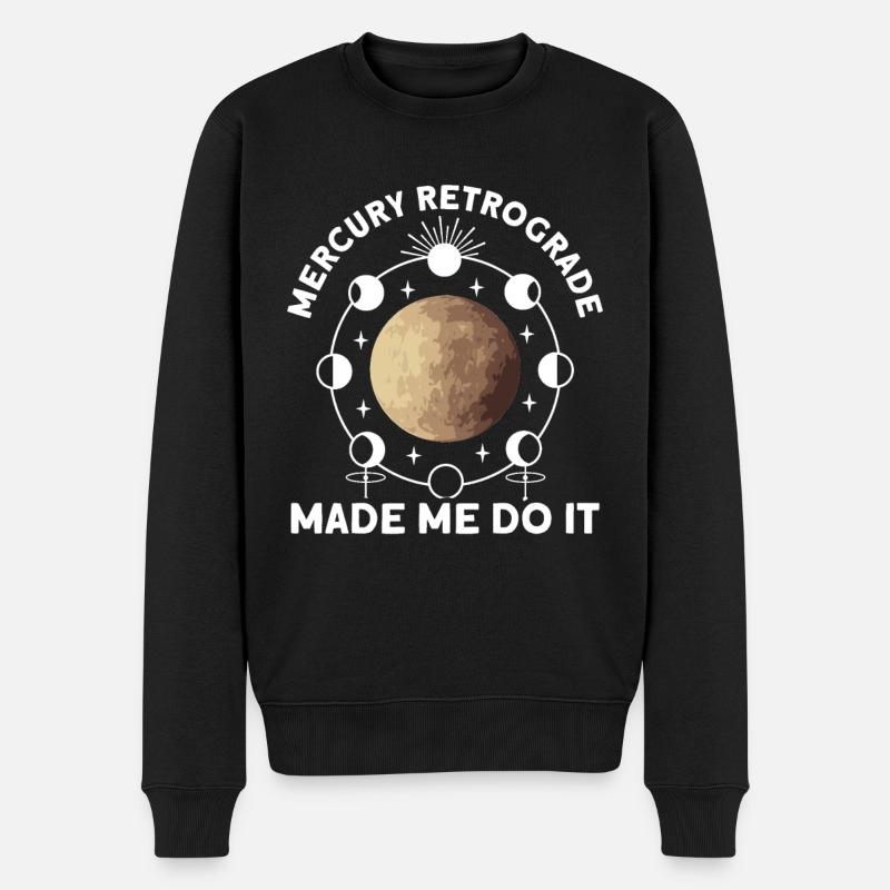 Retrograde planets Mercury retrograde - Men's Premium Organic Jumper - black