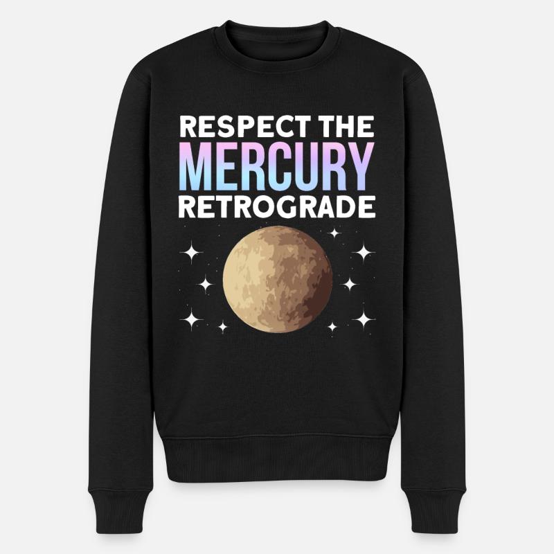 Retrograde planets Mercury retrograde - Men's Premium Organic Jumper - black