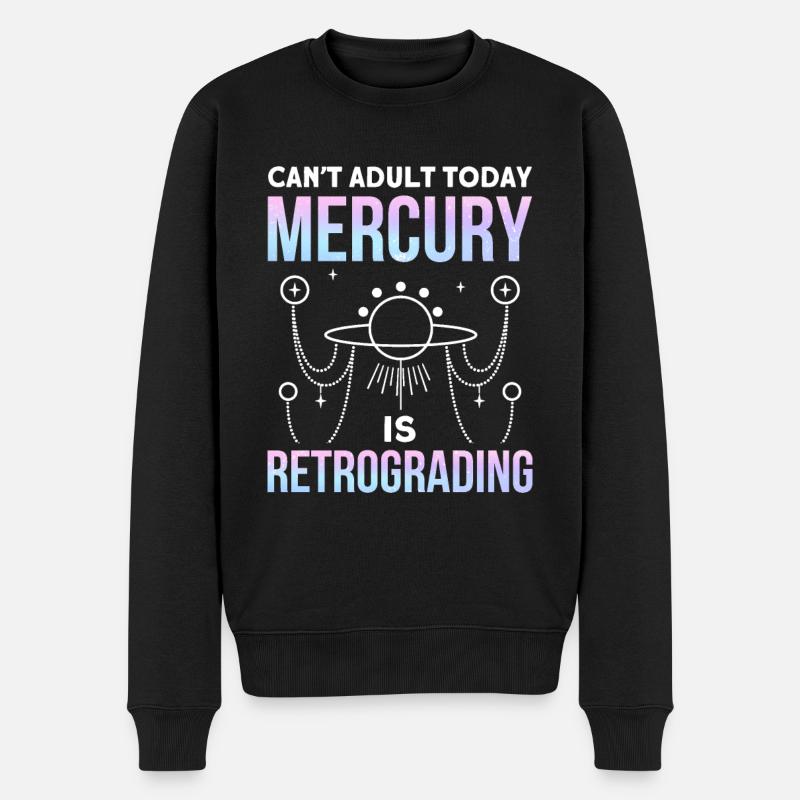Retrograde planets Mercury retrograde - Men's Premium Organic Jumper - black