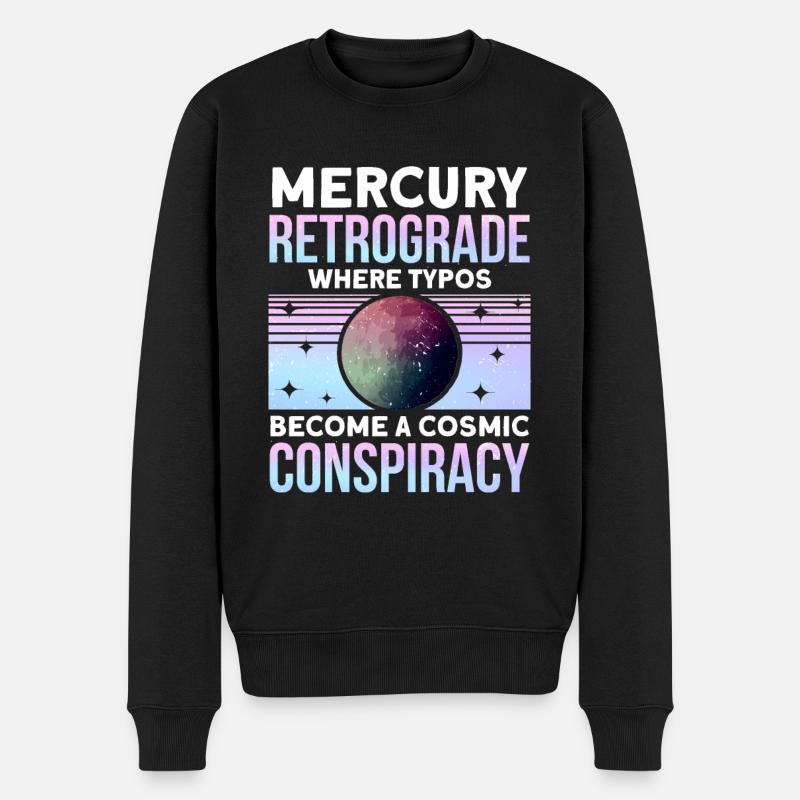 Retrograde planets Mercury retrograde - Men's Premium Organic Jumper - black
