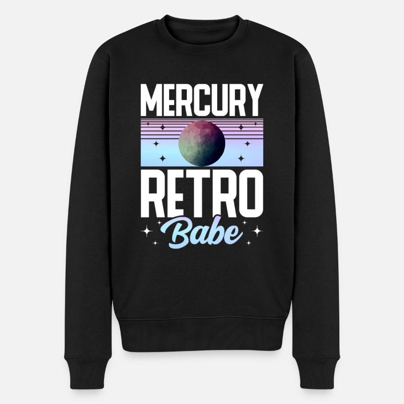 Retrograde planets Mercury retrograde - Men's Premium Organic Jumper - black
