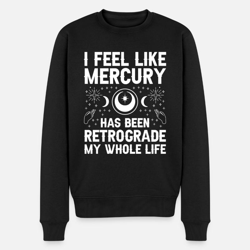 Planètes rétrogrades Mercure rétrograde - Pull Premium bio Homme - noir