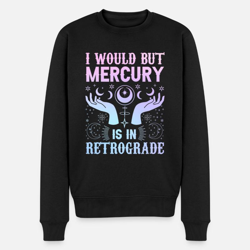Retrograde planets Mercury retrograde - Men's Premium Organic Jumper - black