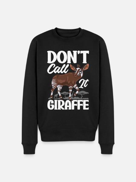 Funny zookeeper okapi lover - Men's Premium Organic Jumper - black
