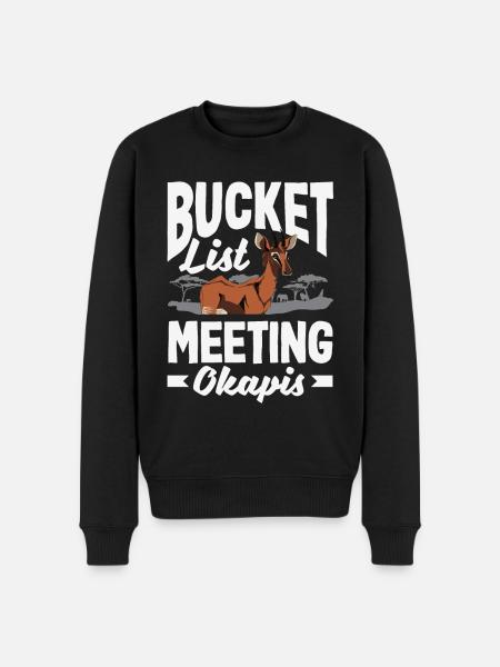 Funny zookeeper okapi lover - Men's Premium Organic Jumper - black