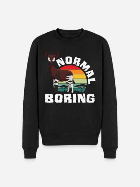 Funny zookeeper okapi lover - Men's Premium Organic Jumper - black