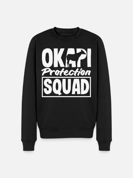 Funny zookeeper okapi lover - Men's Premium Organic Jumper - black