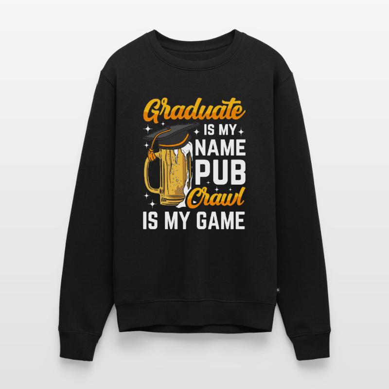 Crawled Pub Crawl Alcohol Drinking Men's Premium Organic Jumper
