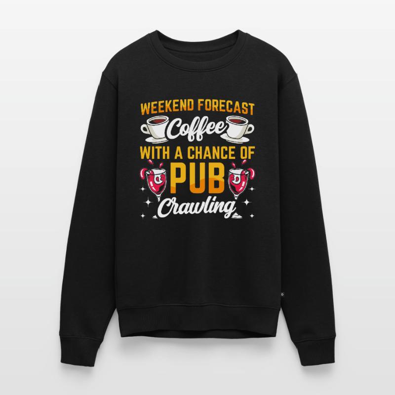 Crawled Pub Crawl Alcohol Drinking Men's Premium Organic Jumper