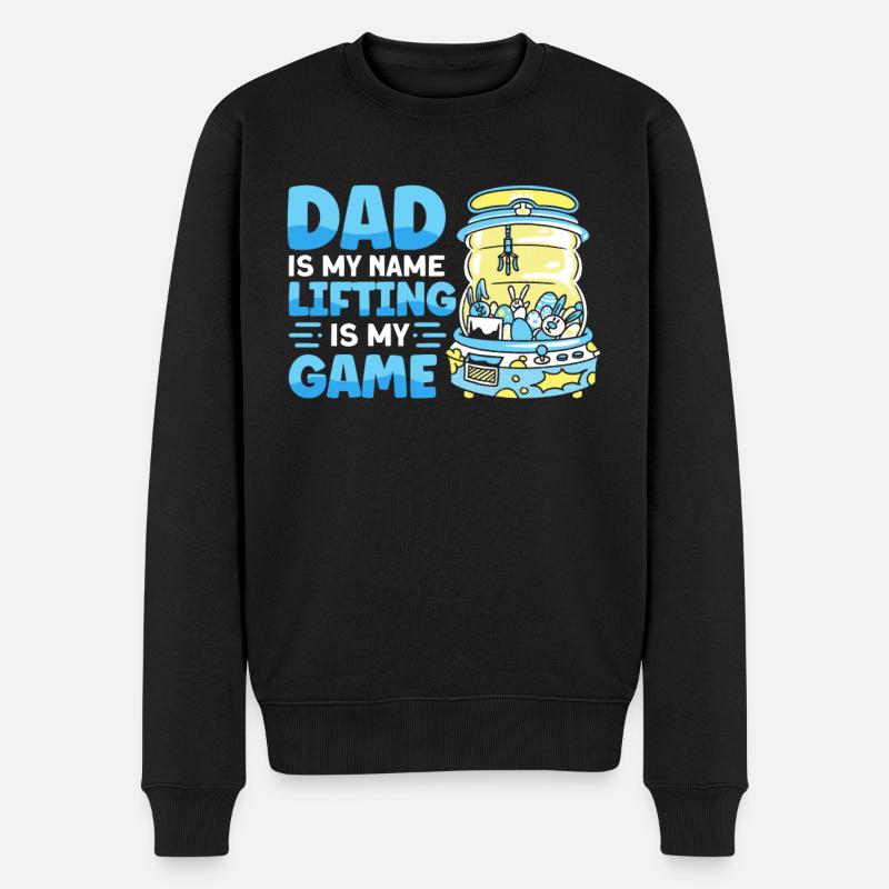 Claw Game Funny Claw Machine - Men's Premium Organic Jumper - black