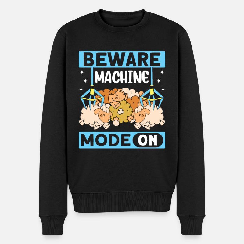 Claw Game Funny Claw Machine - Men's Premium Organic Jumper - black