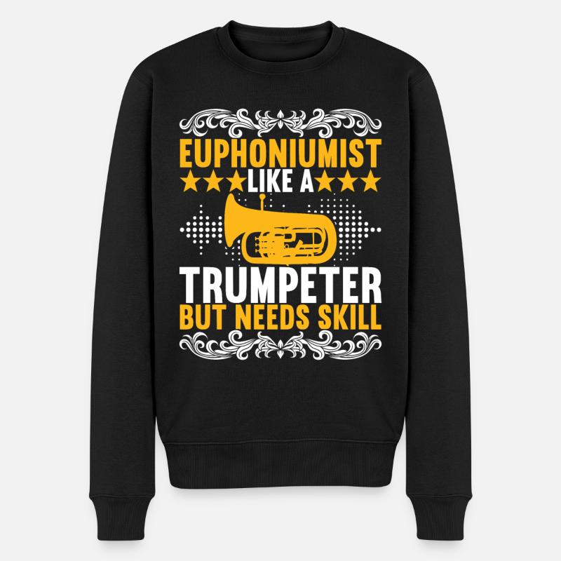 Euphonium Euphonium Player - Men's Premium Organic Jumper - black