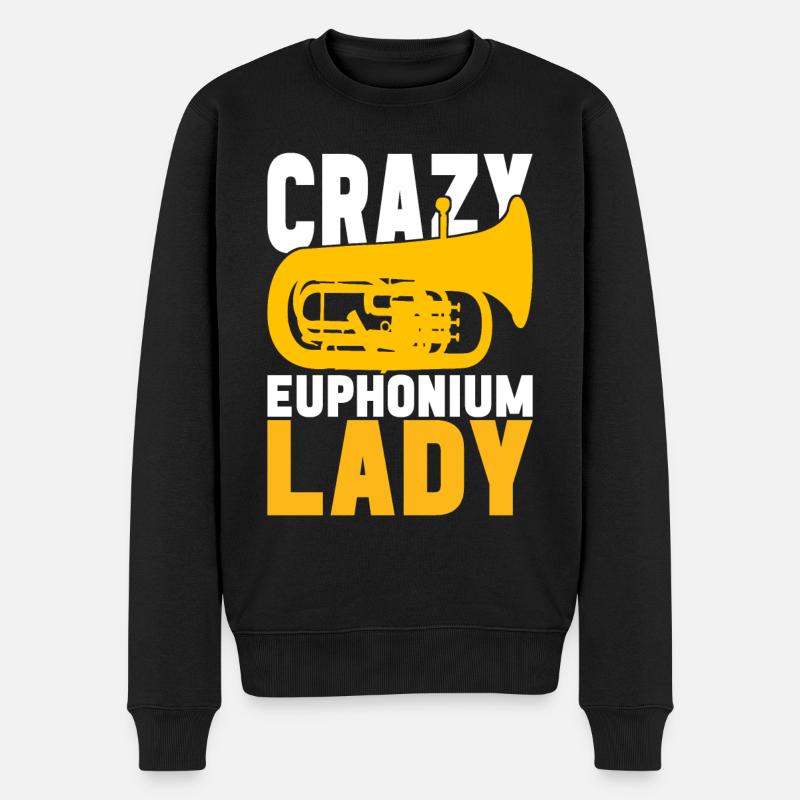 Euphonium Euphoniumspieler - Männer Premium Bio Pullover - Schwarz