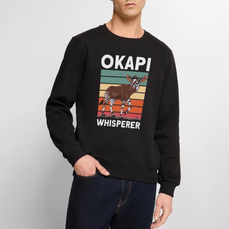 Funny zookeeper okapi lover Men's Premium Organic Jumper