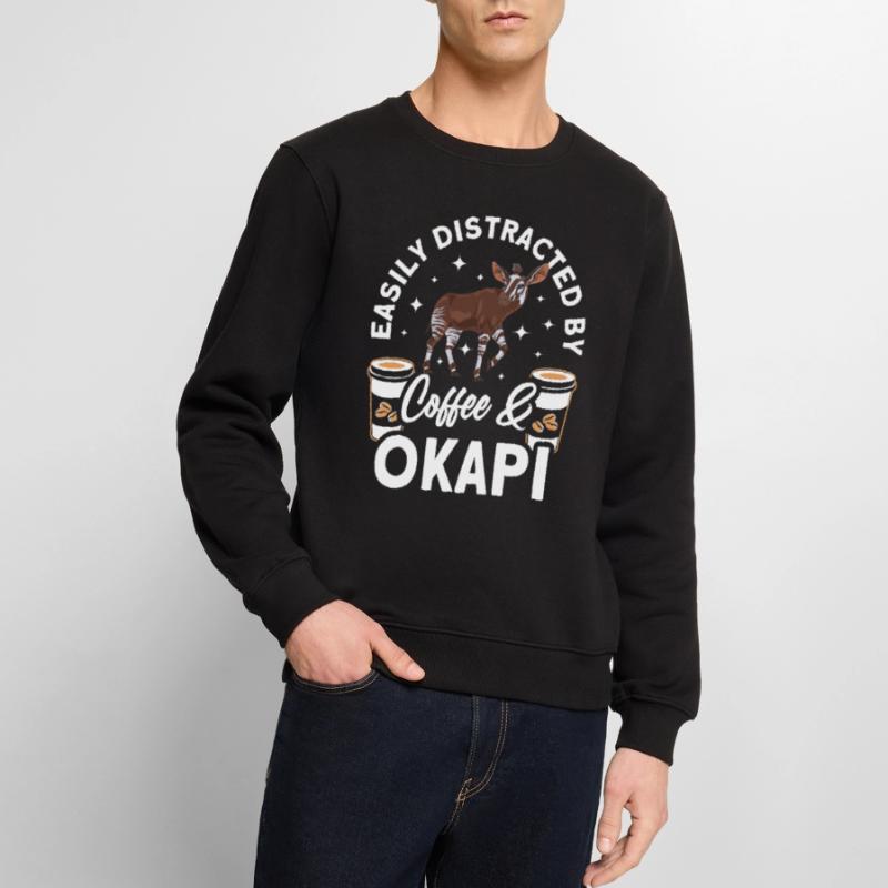 Funny zookeeper okapi lover Men's Premium Organic Jumper