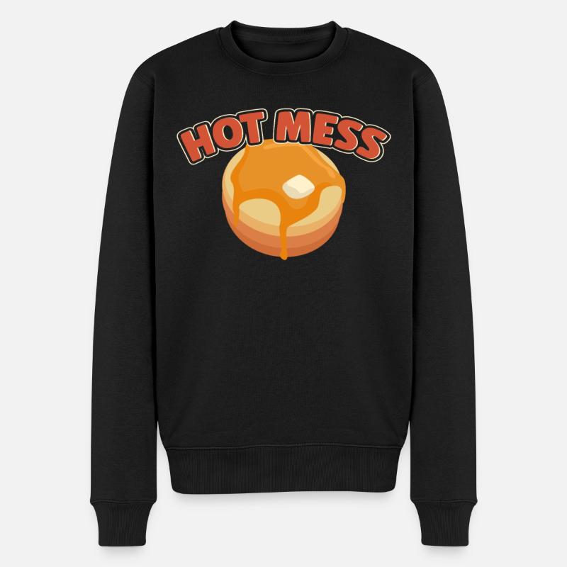Pancake Lover Kids Chaud Mess - Pull Premium bio Homme - noir