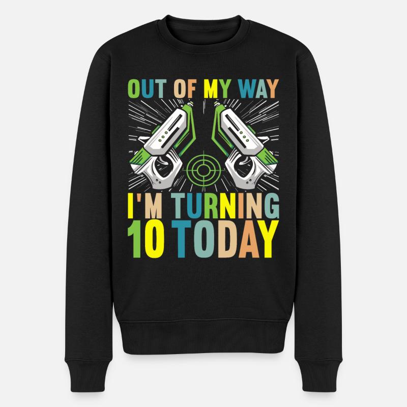 Laser Tag Geburtstag Laser Tag Spieler - Männer Premium Bio Pullover - Schwarz