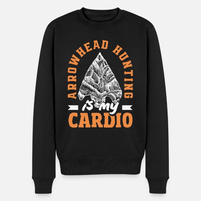 Arrowhead Hunter Archery Arrowhead - Men's Premium Organic Jumper - black