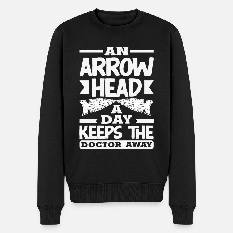 Arrowhead Hunter Archery Arrowhead - Men's Premium Organic Jumper - black