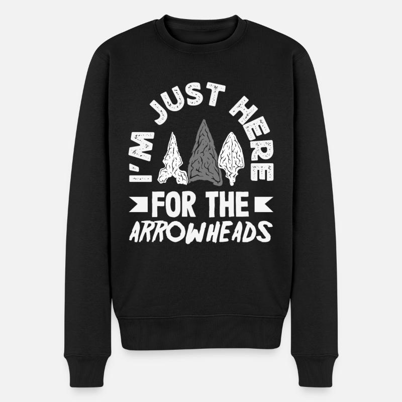 Arrowhead Hunter Archery Arrowhead - Men's Premium Organic Jumper - black