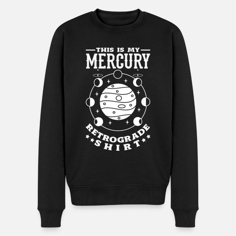 Retrograde planets Mercury retrograde - Men's Premium Organic Jumper - black