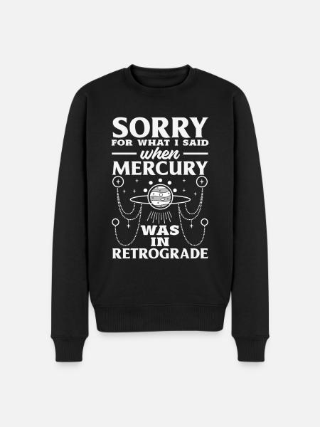 Retrograde planets Mercury retrograde - Men's Premium Organic Jumper - black