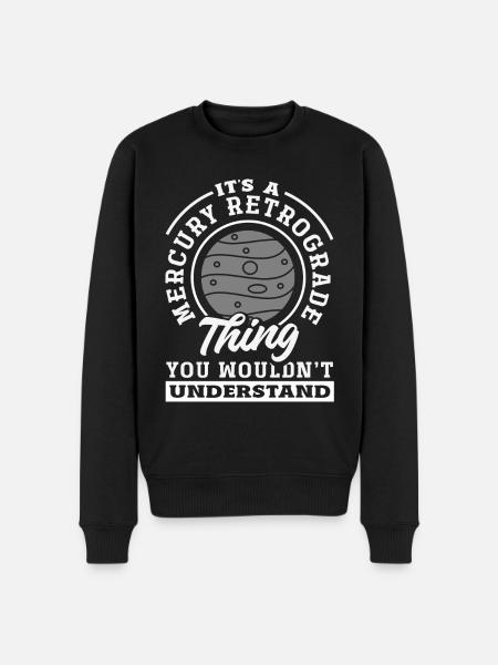 Retrograde planets Mercury retrograde - Men's Premium Organic Jumper - black