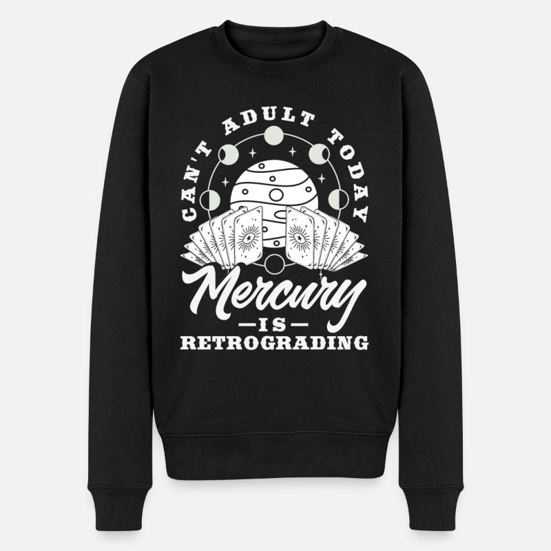 Retrograde planets Mercury Retrograde - Men's Premium Organic Jumper - black