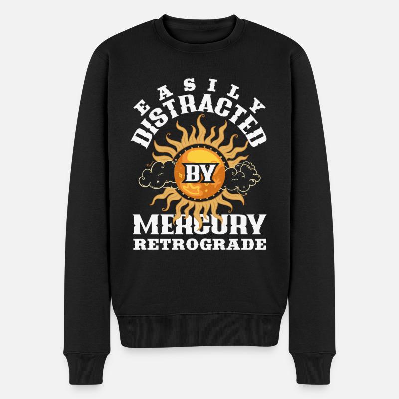 Planètes rétrogrades Mercure Rétrograde - Pull Premium bio Homme - noir