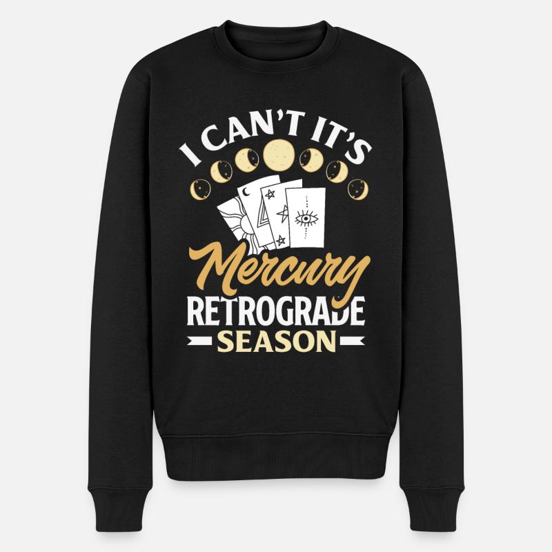 Retrograde planets Mercury Retrograde - Men's Premium Organic Jumper - black